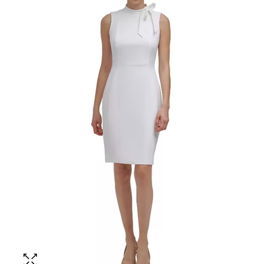Calvin Klein Bow-Neck Sheath Dress